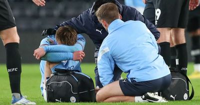 Man City youngster Ben Knight shows frustration after latest injury setback