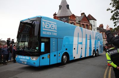 Merseyside Police receive complaint of alleged criminal damage to Man City bus