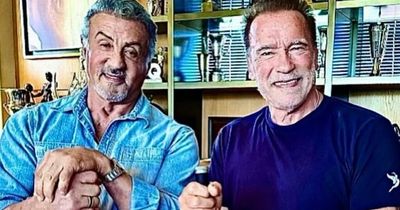 Sylvester Stallone and Arnold Schwarzenegger reunite for wholesome Halloween fun