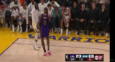 LeBron hugged Draymond Green in the middle of losing to the Warriors and NBA fans ripped them