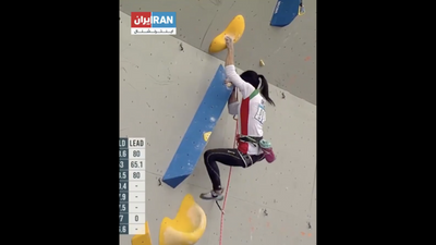 Climber Who Competed Without Her Hijab Apologizes as Protests Continue To Rock Iran