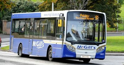 Almost 180 Renfrewshire bus services axed as top firm blames 'driver shortage' for disruption