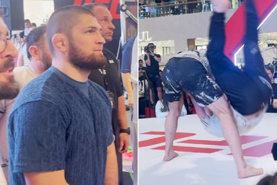 Video: UFC 280 open workouts with Islam Makhachev (as Khabib watches), Charles Oliveira, more