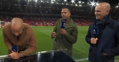 Patrice Evra leaves Thierry Henry and Roberto Martinez in stitches with grass incident