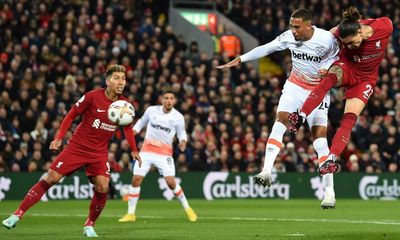 Darwin Núñez header edges Liverpool to win against wasteful West Ham