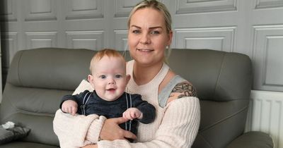 Baby boy has rare condition which means his mum has to hold him the entire day