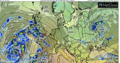 UK weather forecast: Balmy 21C highs amid heavy rain and strong 50mph gusts