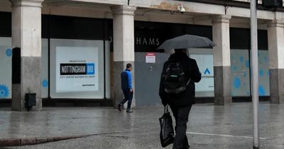 MET Office Nottingham hour by hour weather forecast as heavy rain falls