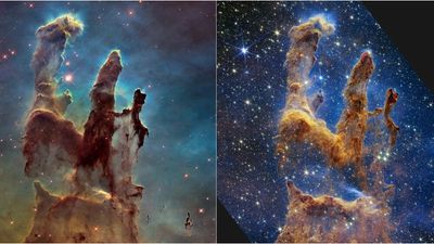 James Webb Telescope captures iconic ‘Pillars of Creation’