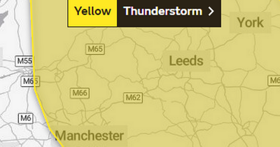 Thunderstorm warning issued for Manchester TODAY - but when will the rain stop?