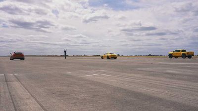 Audi TTS And Porsche Cayman Drag Race Against… Hennessey TRX Mammoth