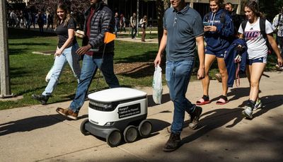 Forget DoorDash. Robots could be the future of food delivery. And they don’t ask for tips.