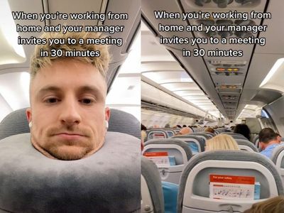 Remote worker receives surprise meeting invitation from manager while secretly on plane: ‘Internet is down’