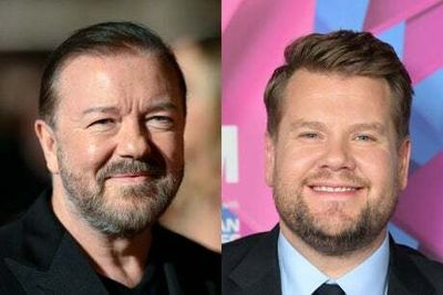 Ricky Gervais mocks longstanding foe James Corden over Balthazar restaurant ban