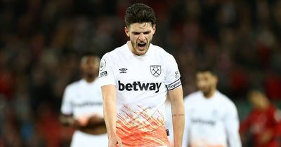 'You have to' - Declan Rice delivers brutal verdict of West Ham's performance after Liverpool loss