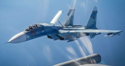 Russian fighter jet fires missile near British plane over Black Sea