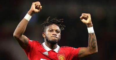 Fred reacts to his new Manchester United song aired during Tottenham win
