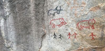 Kenya's Samburu warriors still practise a rock art tradition that tells their stories