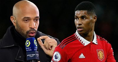 Thierry Henry draws attention to mistake Marcus Rashford is continually making at Man Utd