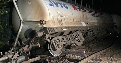 Train full of cement plunges into water after derailing near Carlisle and sparks mass rail cancellations from Newcastle
