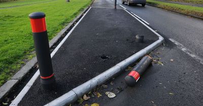 Road safety features damaged at site where Renfrewshire schoolgirl killed by speeding driver