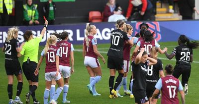 Aston Villa and West Ham Women charged by FA after red card incident and altercation