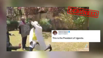 Does Ugandan President Museveni really want to be the 'Karate Kid'? Nope.