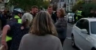 Neighbours form 'human bollard' shield as vandals destroy low traffic barriers