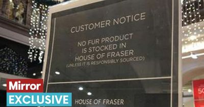 House of Fraser to ban sale of fur products in latest boost to Mirror campaign
