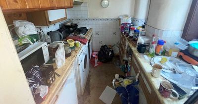 Two-bedroom flat hits the market for just £10,000 but be prepared to do a very deep clean