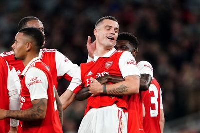 Granit Xhaka sends Arsenal into Europa League knockout stages with win over PSV