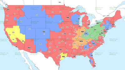 If you’re in the orange, you’ll get Colts vs. Titans on TV