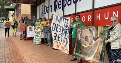 Biomass protesters target Hunter MP