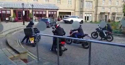 Dramatic moment thieves storm Leeds hotel terrorising guests in moped heist
