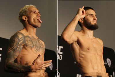 UFC 280 weigh-in video: Charles Oliveira, Islam Makhachev set for vacant title fight