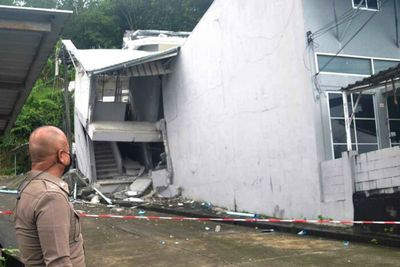 Buildings collapse in rain-soaked Phuket