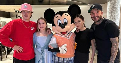 Victoria and David Beckham enjoy dream Disney family holiday but 'missing' Brooklyn and Romeo
