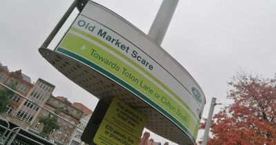 'Spooky spelling horrors' spotted at Nottingham tram stops - including 'Old Market Scare'