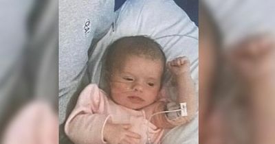 Mum knew something was wrong with four-week-old baby after spotting 'green' sick
