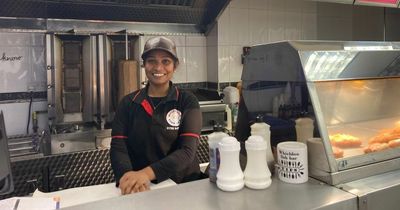 Chip shop owner from Newcastle working in dark to save on soaring energy bills