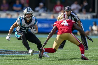 What did the San Francisco 49ers give up to land Christian McCaffrey?