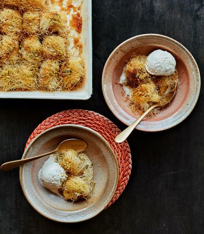 Ravneet Gill’s recipe for baked apples with kadaif