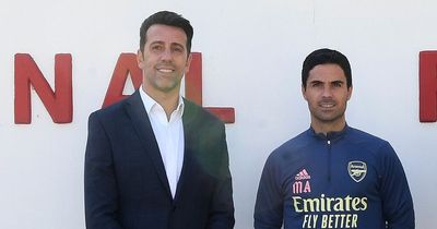Mikel Arteta and Edu share delight as Arsenal kickstart next phase of spending plan