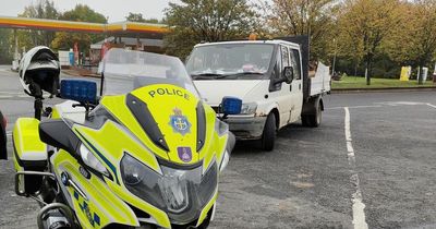 Danger truck seized with more than 20 faults in police safety day