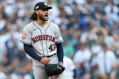 Astros hurler McCullers's playoff start delayed after champagne problem