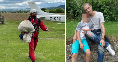 Recovering Scots drug addict turns life around to become skydiver after kicking heroin habit