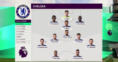 Chelsea vs Manchester United simulated to get a score prediction for Premier League clash