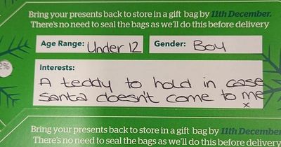 Shop staff in tears over children's requests for presents in Christmas appeal