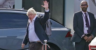 Disgraced Boris Johnson lands in UK as Tories beg him not to stand for Prime Minister