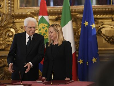 Far-right leader Giorgia Meloni has been sworn in as Italian premier